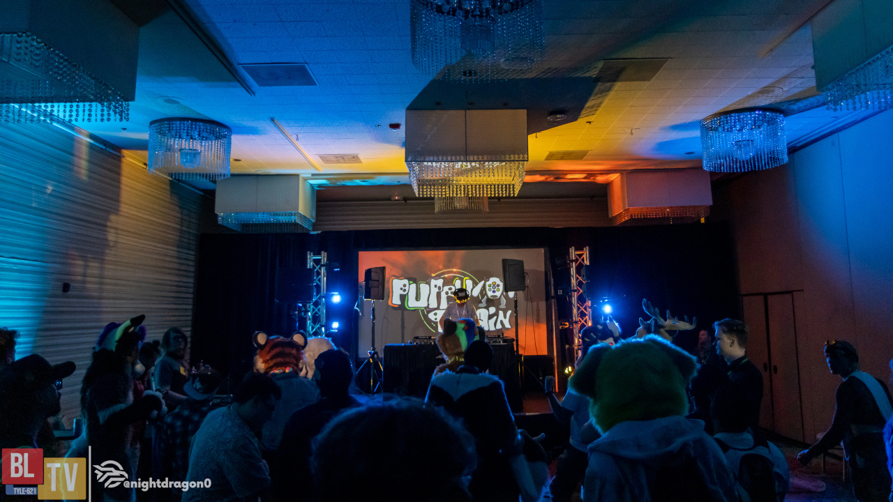 Third Stage, where "Dance 'Til Dawn" takes place, shown with an active DJ set and people in the crowd.